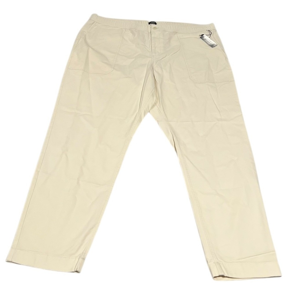 NWT Express Slim Pull-On Chino Pants Elastic Waist Men's XXL
